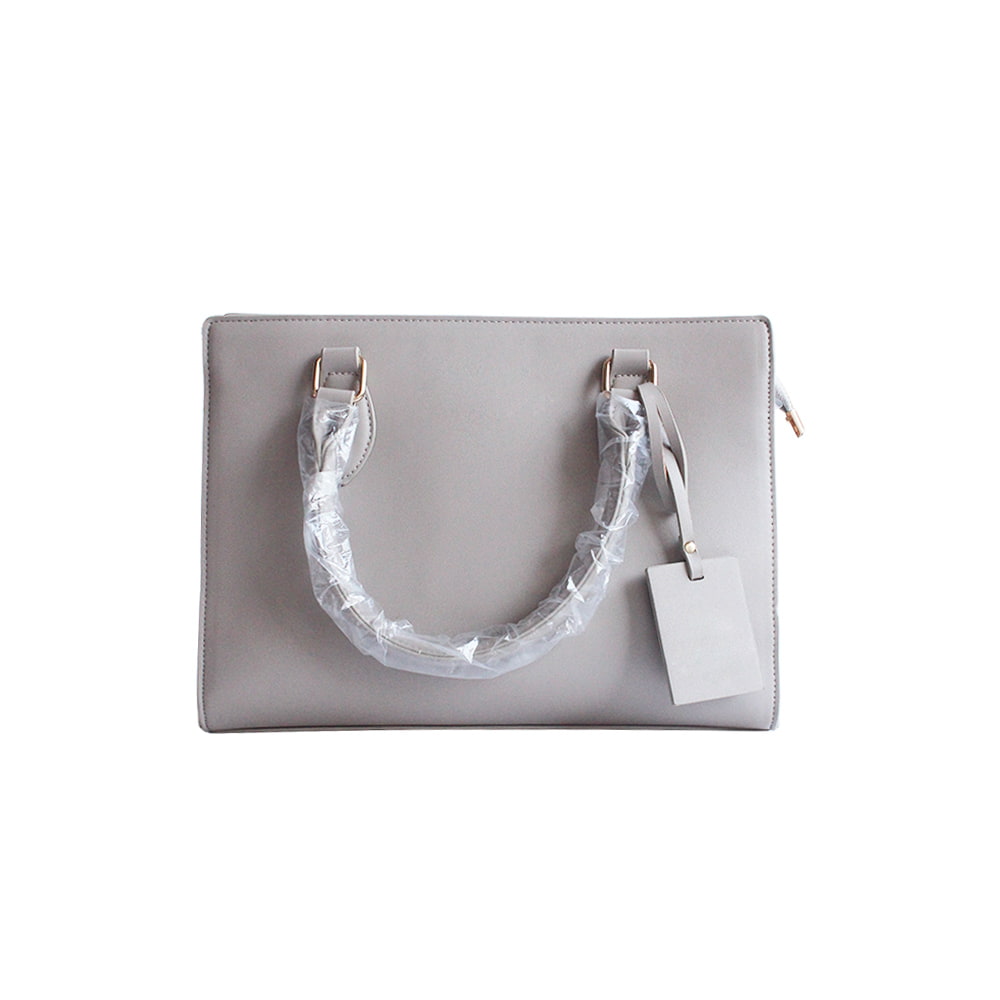 5000 Pearl Gray PU Leather Women Satchel Handbag