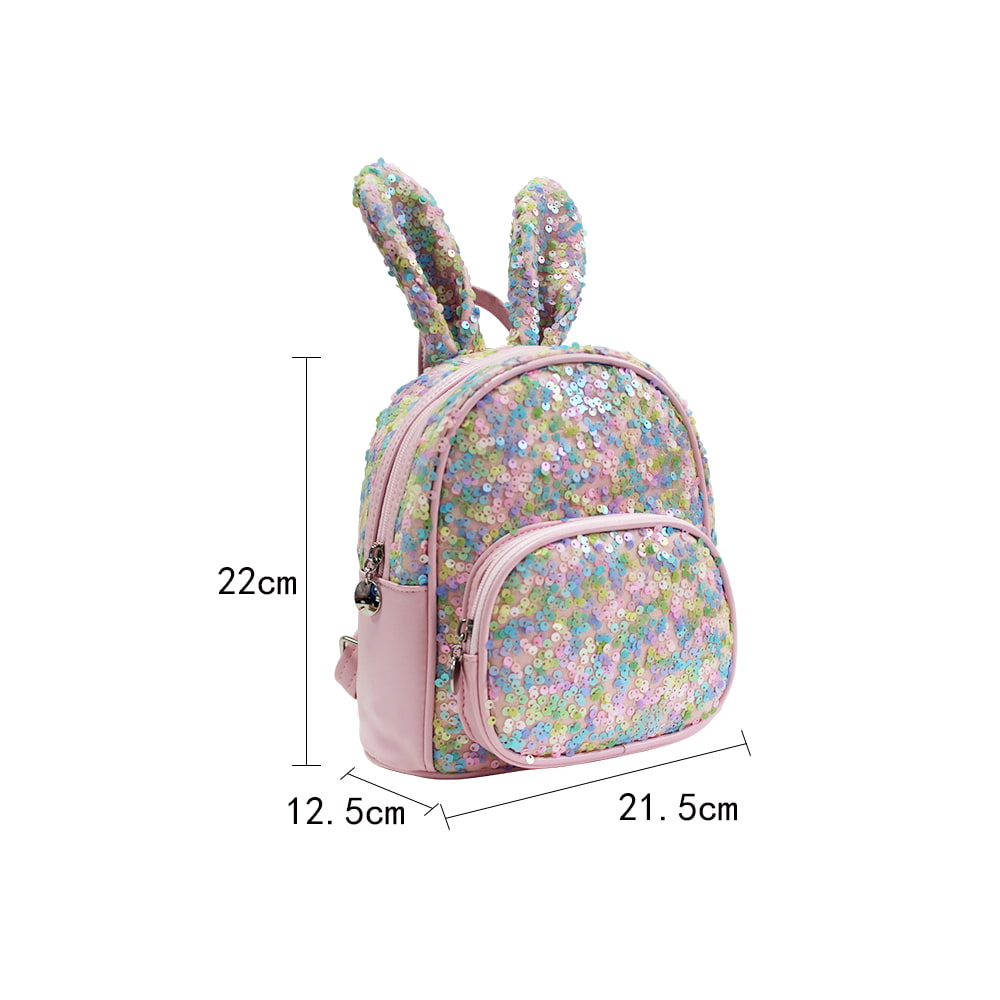 4051-2 Lovely Rabbit Sequin Children School Backpack