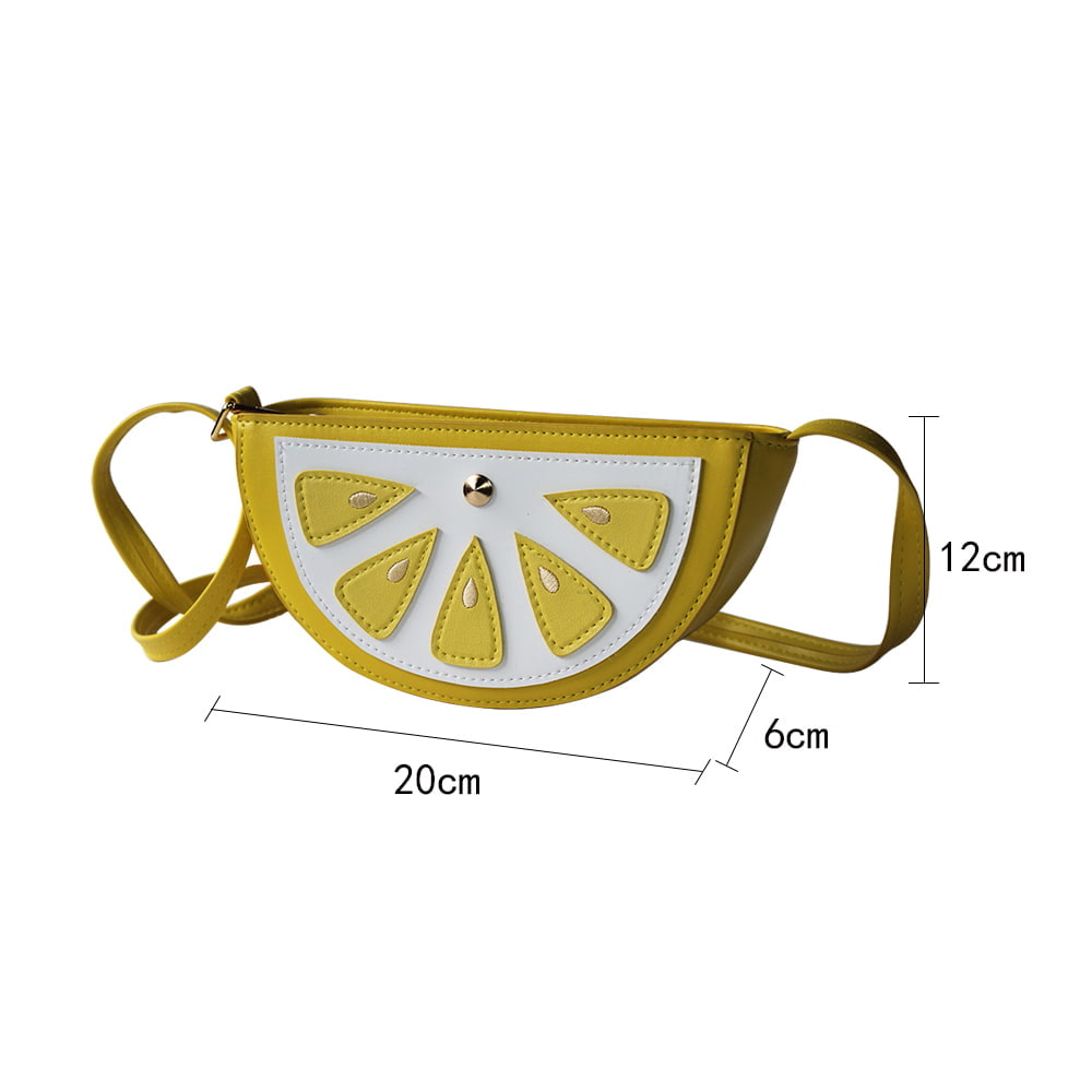 4078 Cute Lemon Slice Children Crossbody Bag