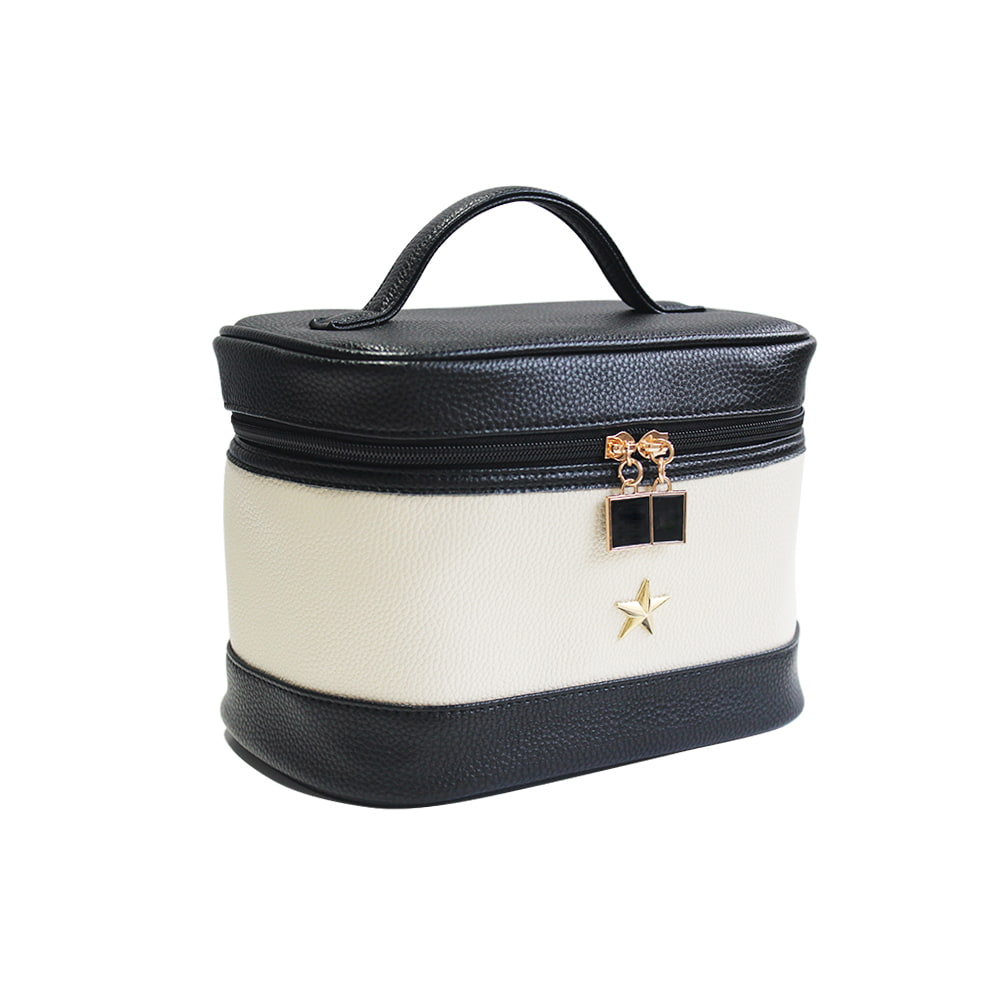 4650 Portable Women Travel Leather Cosmetics Storage Case