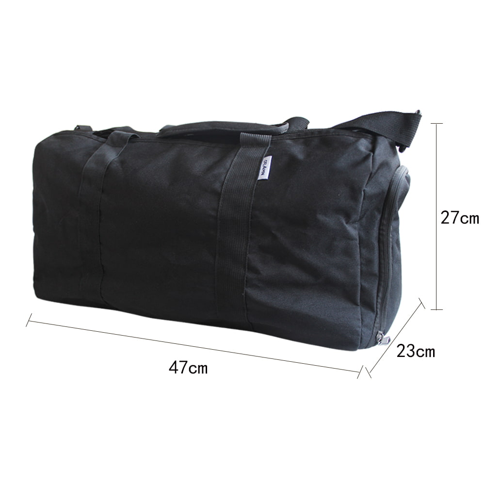 BD-GM01 Large Black Foldable Travel Duffle Bag for Men Women