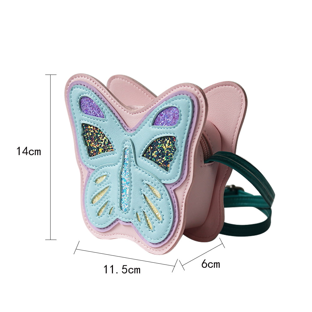 4063 Pastel Butterfly Shaped Girls Crossbody Bag