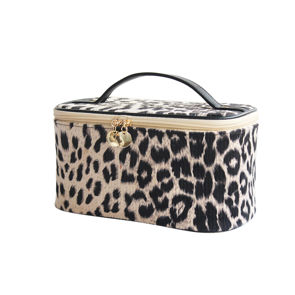 2240 Large Portable Women Leopard Travel Cosmetic Bag