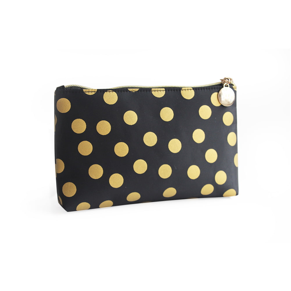 2500 Gold Polka Dots Pattern Decorative Cosmetic Bag