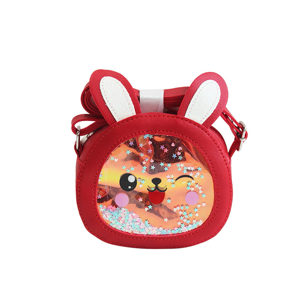 4014 Multicolor Rabbit  PU Crossbody Bag For Girls