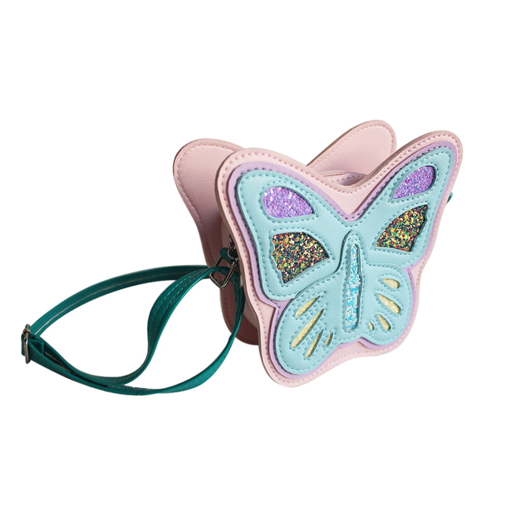 4063 Pastel Butterfly Shaped Girls Crossbody Bag