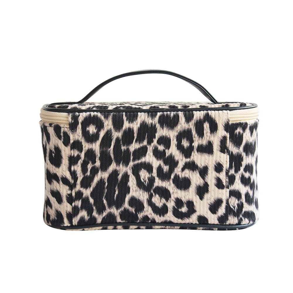 2240 Large Portable Women Leopard Travel Cosmetic Bag