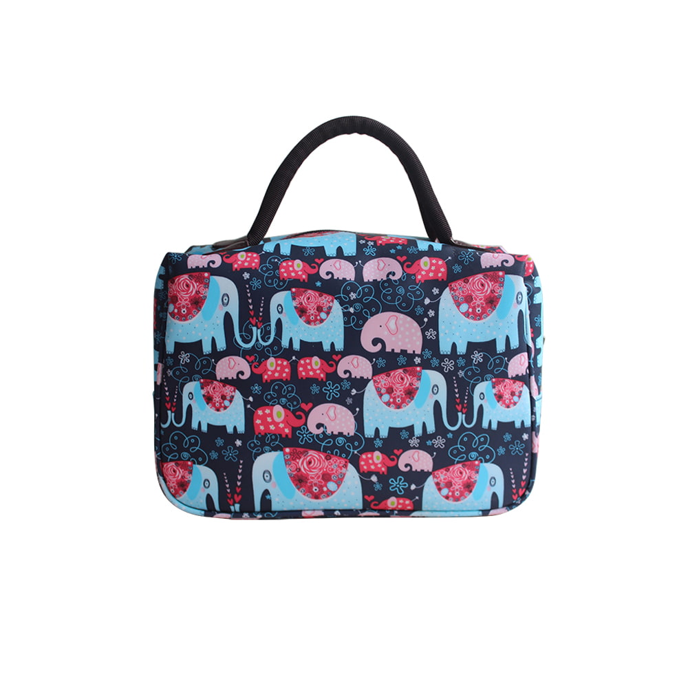 4768 Elephant Print Large Portable adult Cooler Lunch Bag