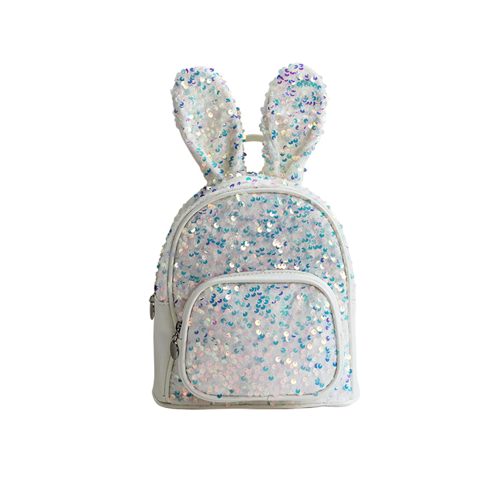 4051-1 Bunny Sequin Backpack Bags for Girls Stylish