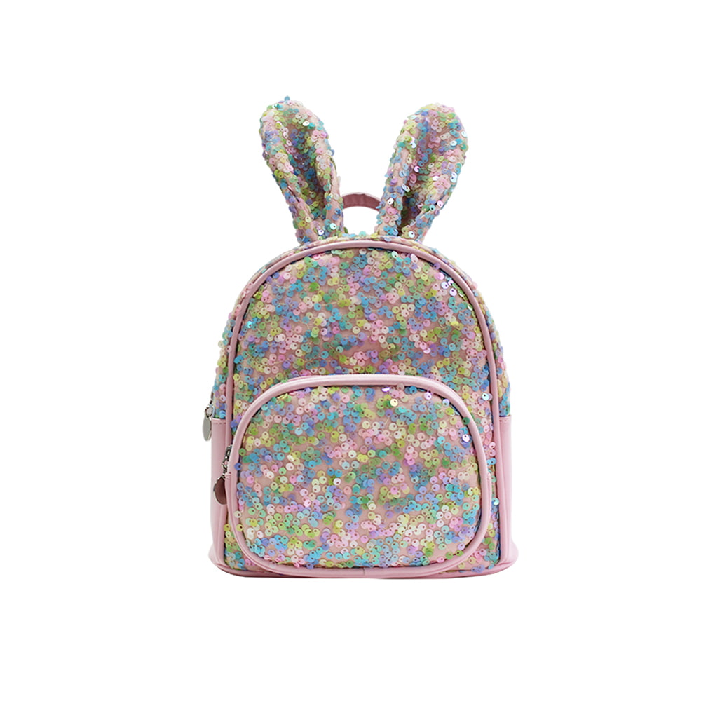 4051-2 Lovely Rabbit Sequin Children School Backpack