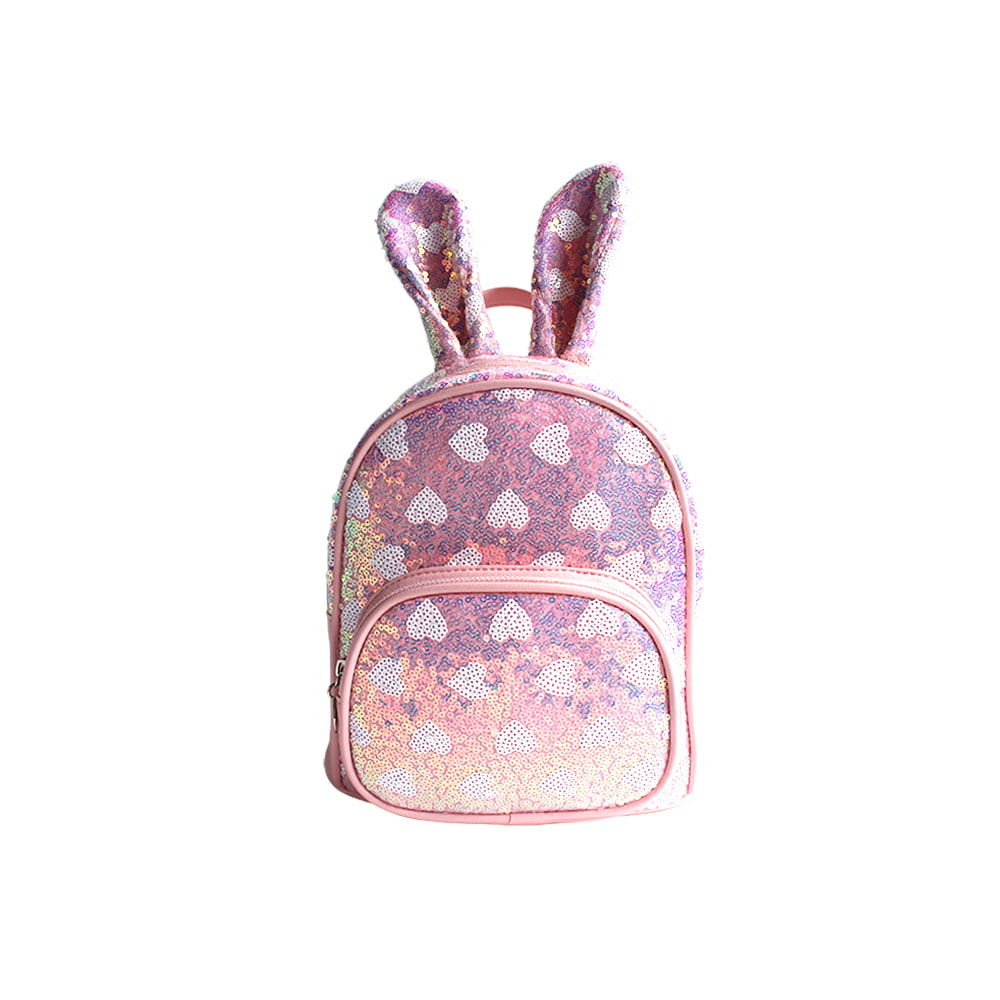 4501-Love Multicolor Sequin Bunny Elementary School Bag