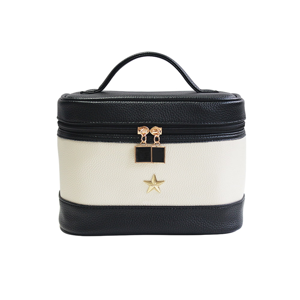 4650 Portable Women Travel Leather Cosmetics Storage Case