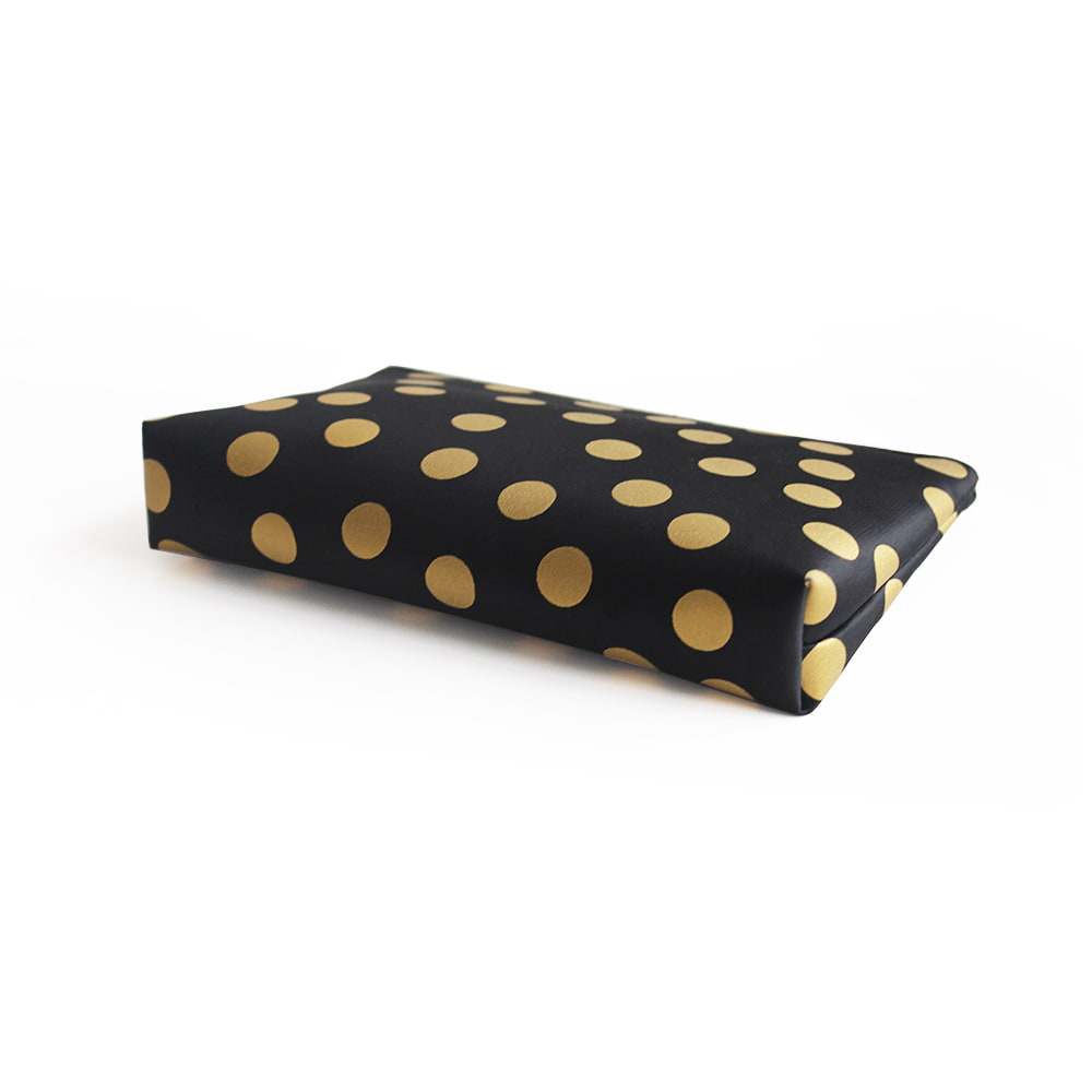 2500 Gold Polka Dots Pattern Decorative Cosmetic Bag