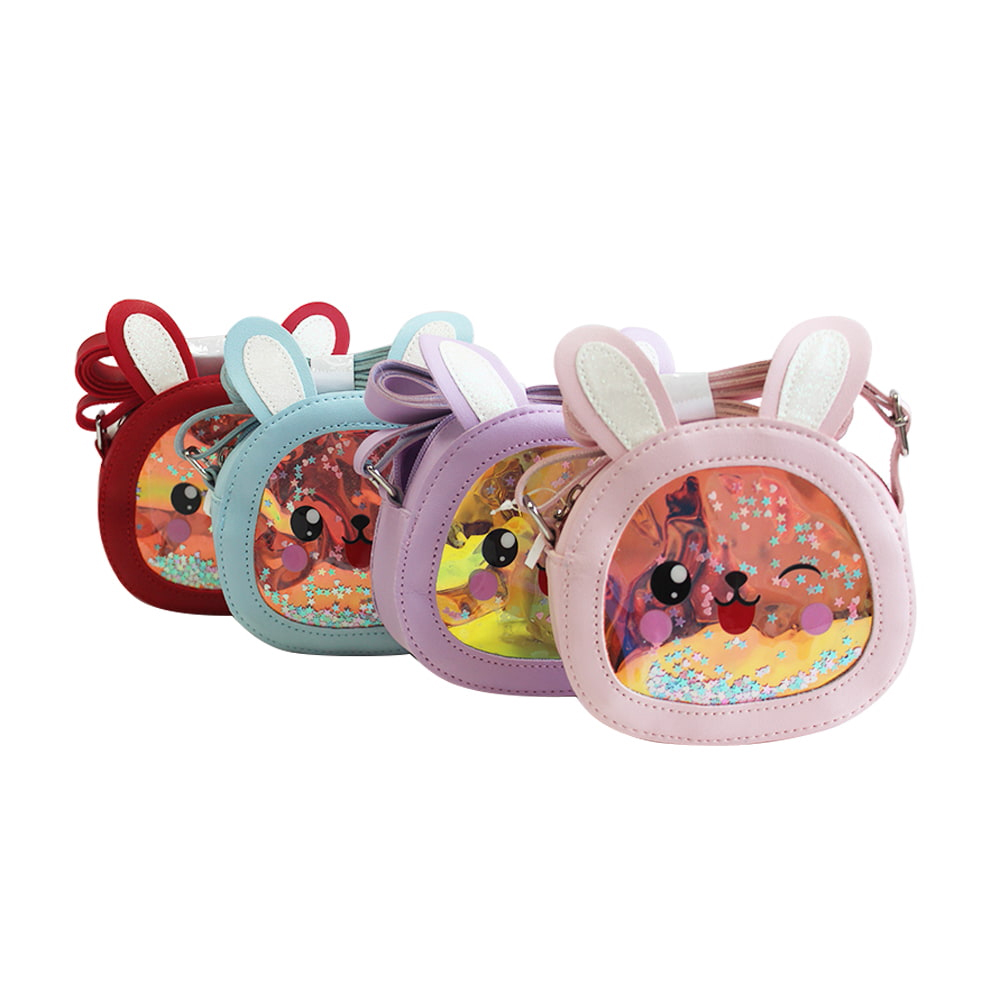 4014 Multicolor Rabbit  PU Crossbody Bag For Girls