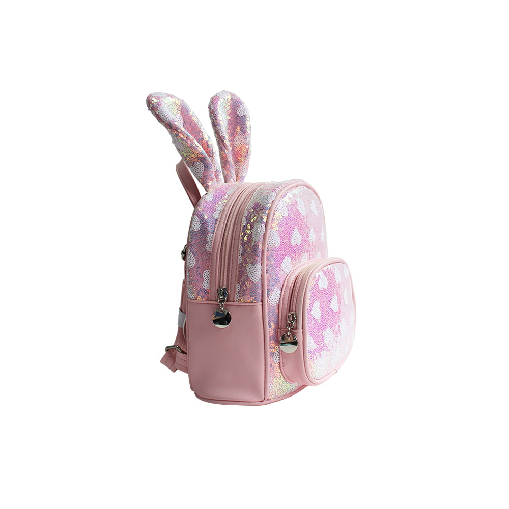 4501-Love Multicolor Sequin Bunny Elementary School Bag