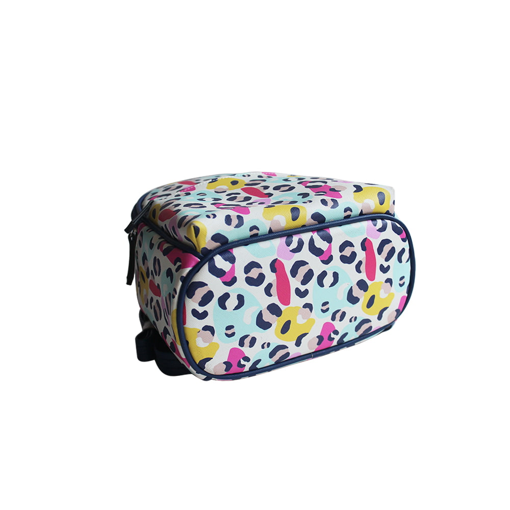 4263 Rainbow Spots Leopard Print Backpacks for Women