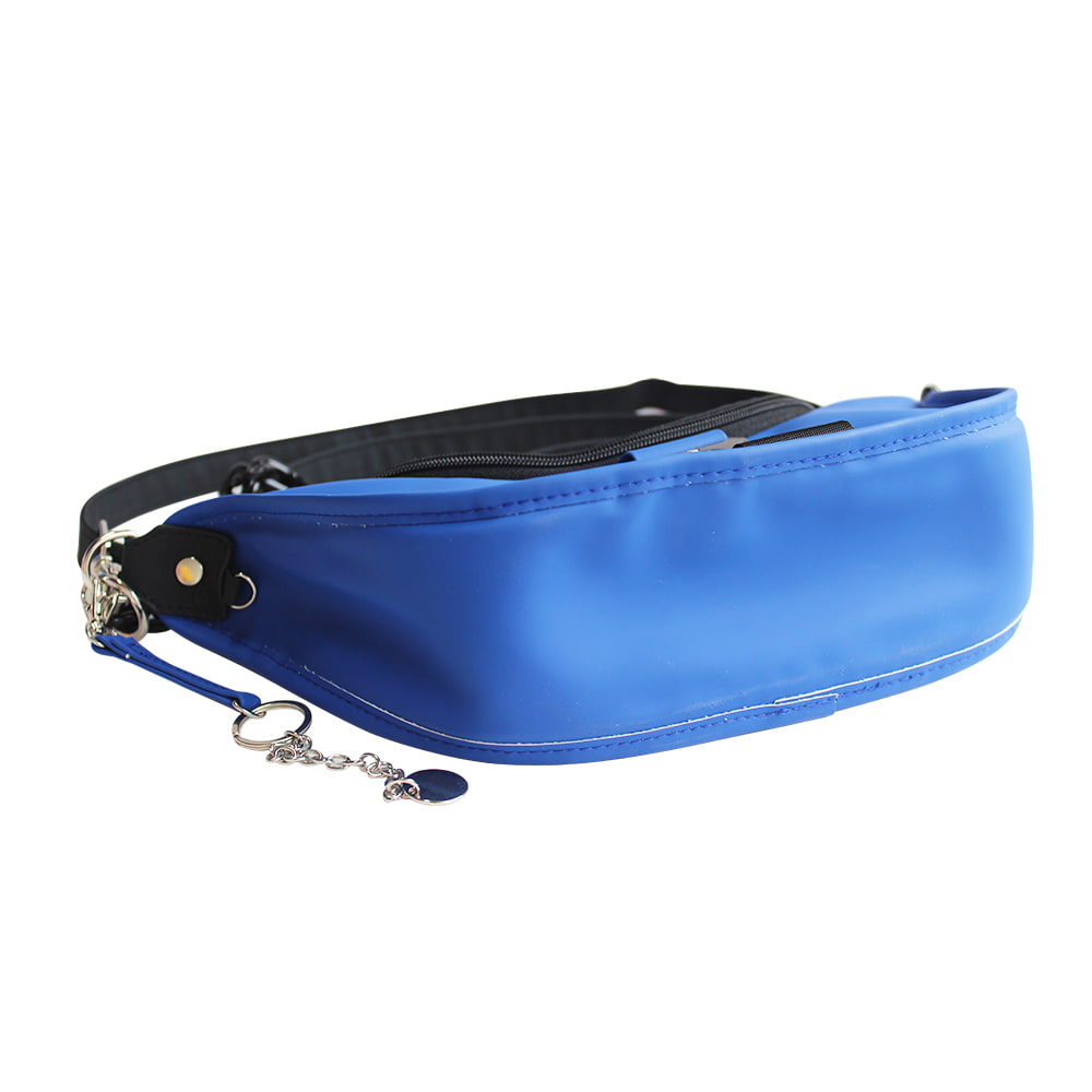 4705 Royal Blue PU Leather Chain Design Woman Belt Bag