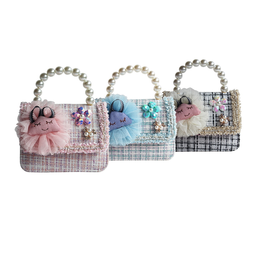 4840 Cartoon Rabbit Flower Decor Girl Toddler Handbag