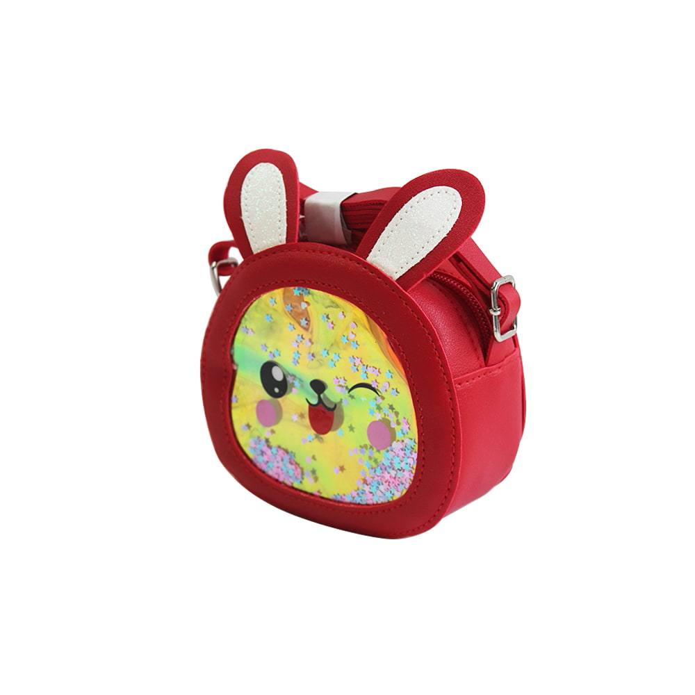 4014 Multicolor Rabbit  PU Crossbody Bag For Girls