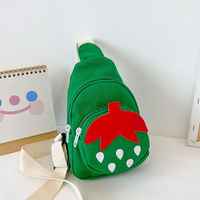 BD-GM17 Multicolor Strawberry Kids Girls Canvas Chest Bag