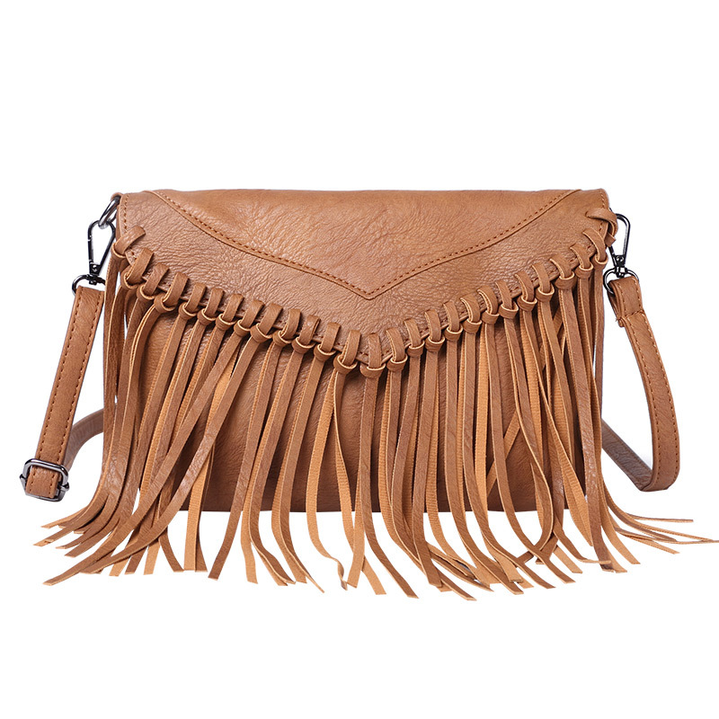 BD-GM137 Vintage PU Leather Fringed Women Crossbody Bag