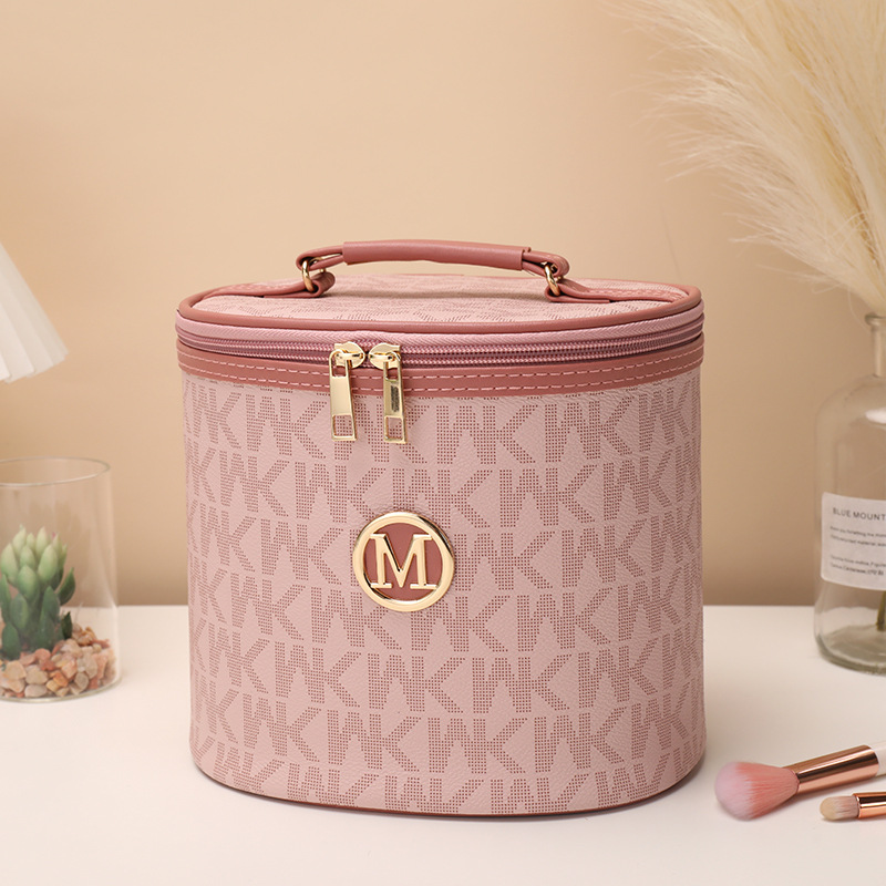 BD-GM121 PU Leather Travel Zipper Cosmetic Organizer Case