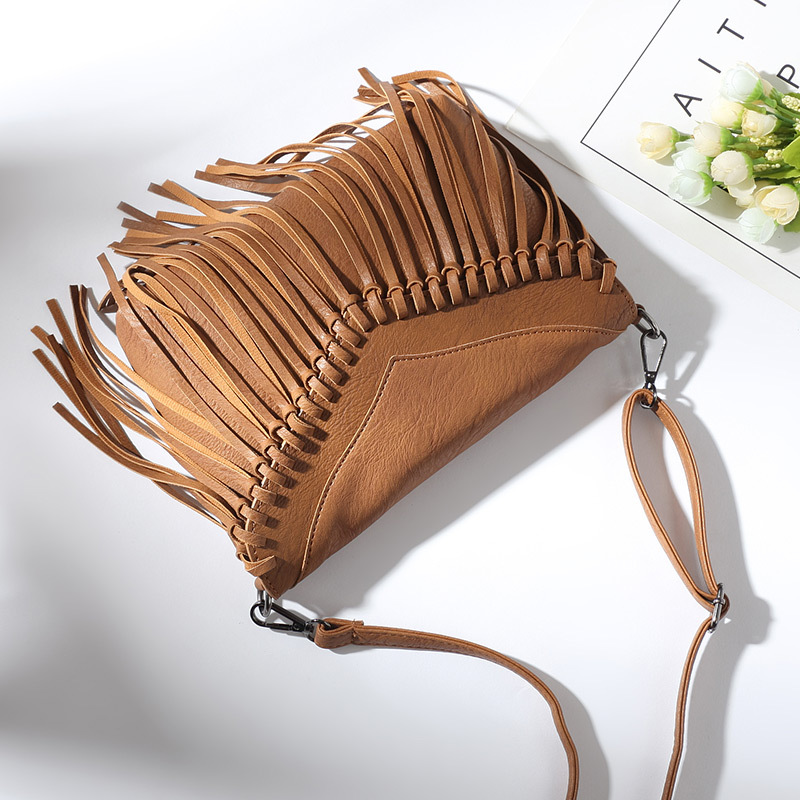 BD-GM137 Vintage PU Leather Fringed Women Crossbody Bag