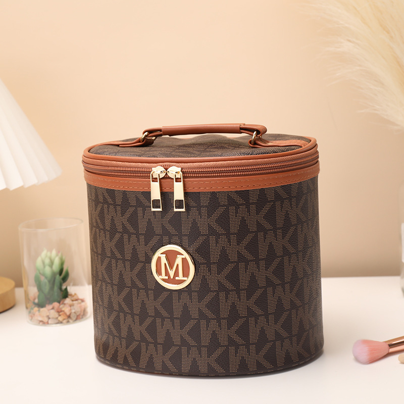 BD-GM121 PU Leather Travel Zipper Cosmetic Organizer Case