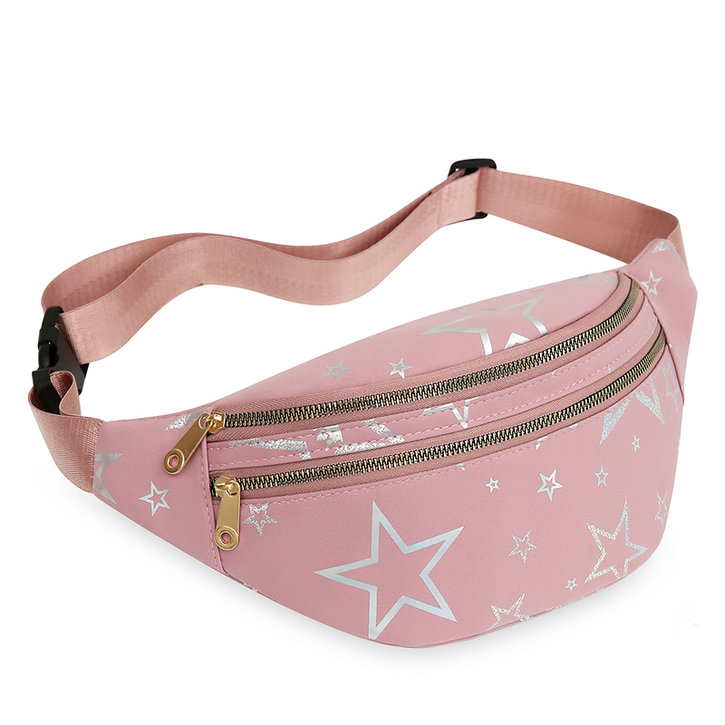 BD-GM160 Casual Solid Color Star Printed Waterproof Fanny Pack