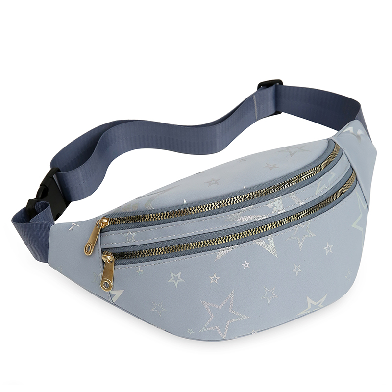 BD-GM160 Casual Solid Color Star Printed Waterproof Fanny Pack