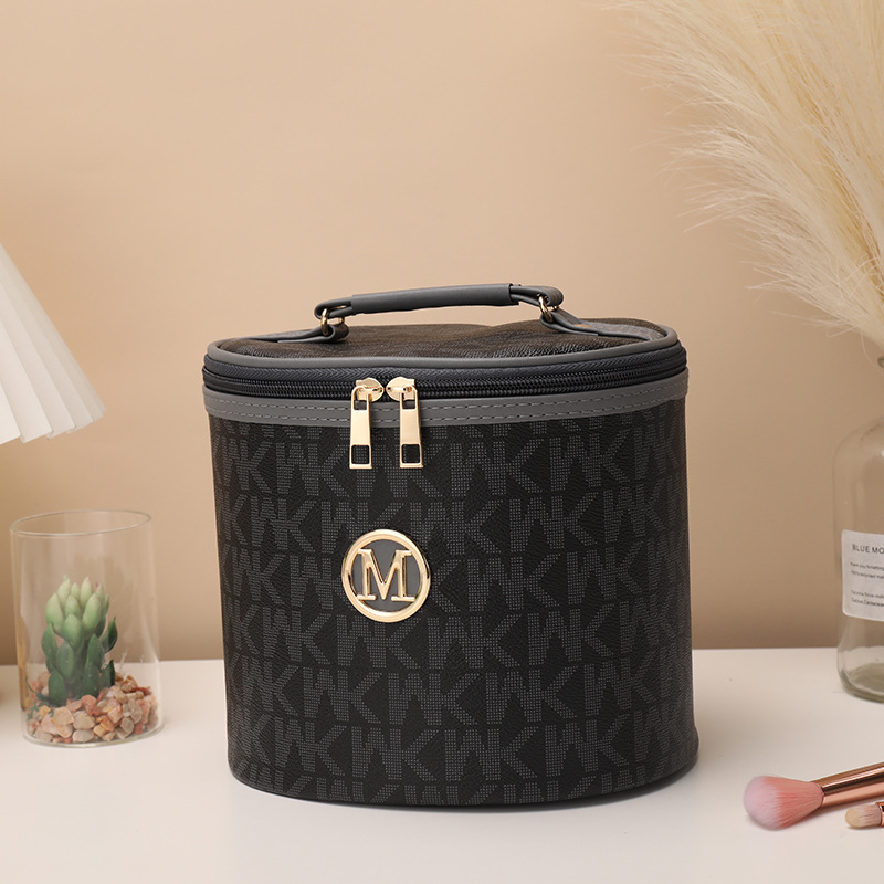 BD-GM121 PU Leather Travel Zipper Cosmetic Organizer Case