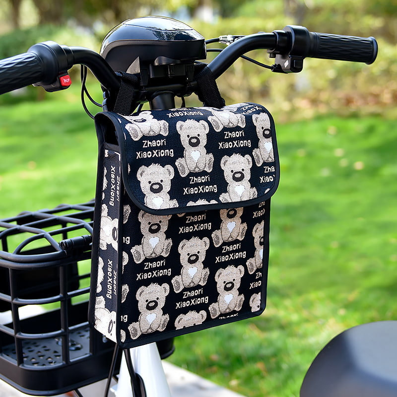 BD-GM71 Cartoon Design Reflective Strap Bicycle Handlebar Bag