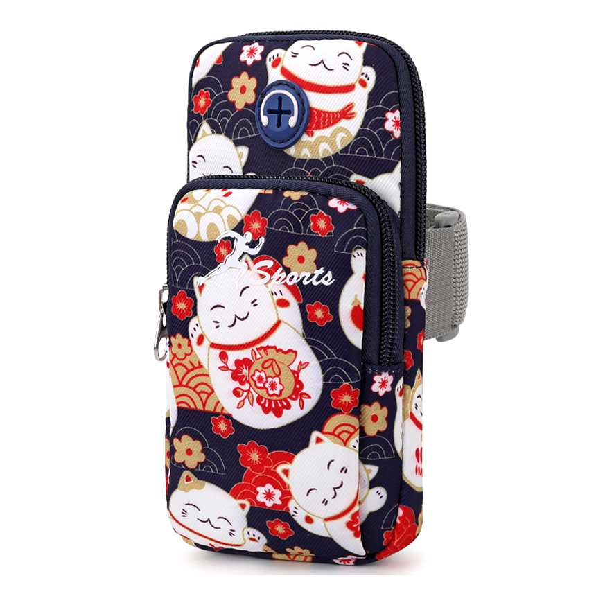 BD-GM85 Cartoon Print Sports Phone Arm Bands Pouch Bag