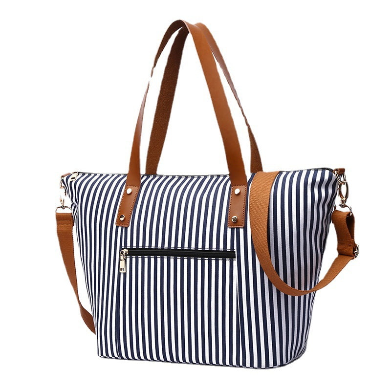 BD-GM36 Large Capacity Stripe Women Beach Shoulder Bag