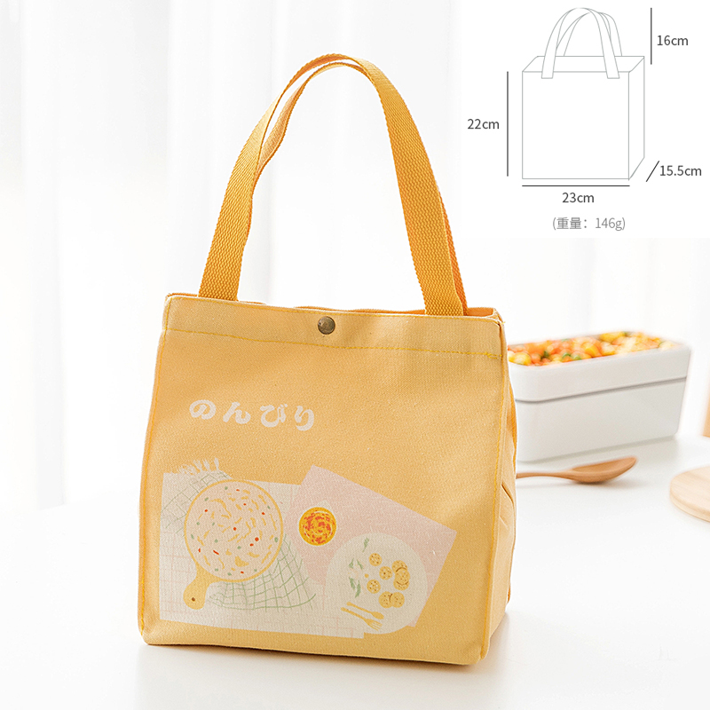 BD-GM101 Reusable Cute Small Canvas Lunch Bag with Drawstring