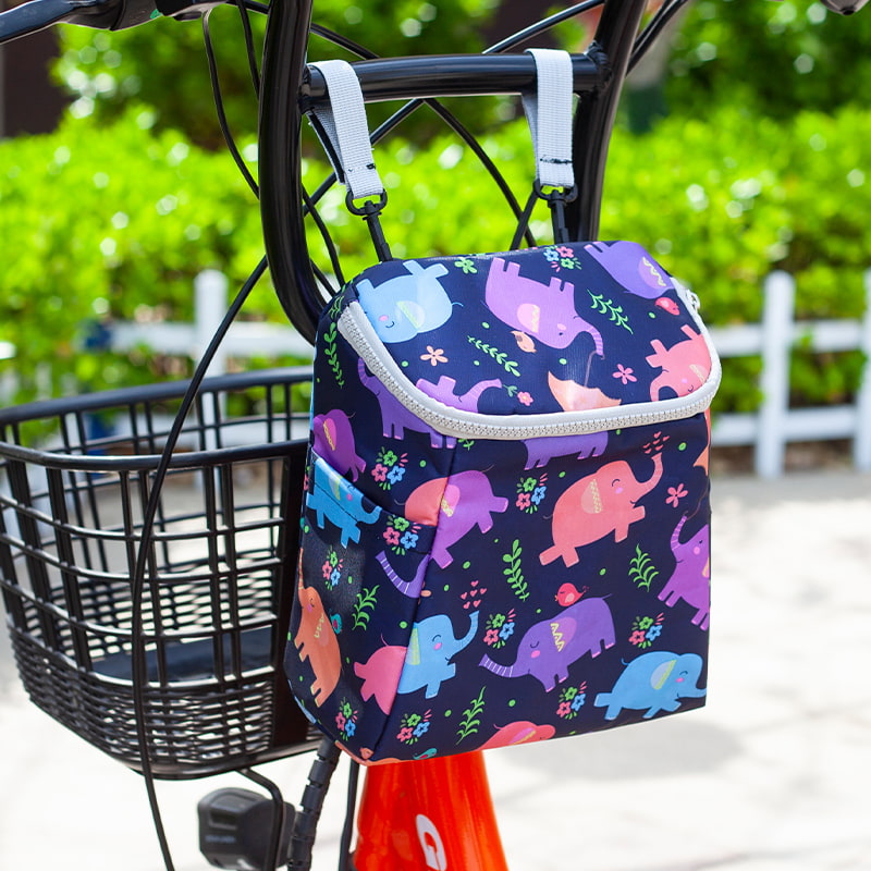 BD-GM79 Multicolor Cartoon Print Bike Handlebar Storage Bag