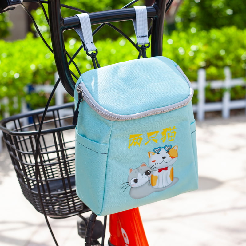 BD-GM79 Multicolor Cartoon Print Bike Handlebar Storage Bag