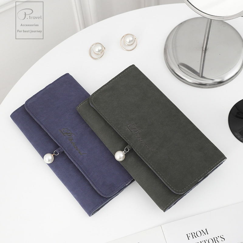 BD-GM48 Soft Portable Travel Foldable Jewelry Storage Case